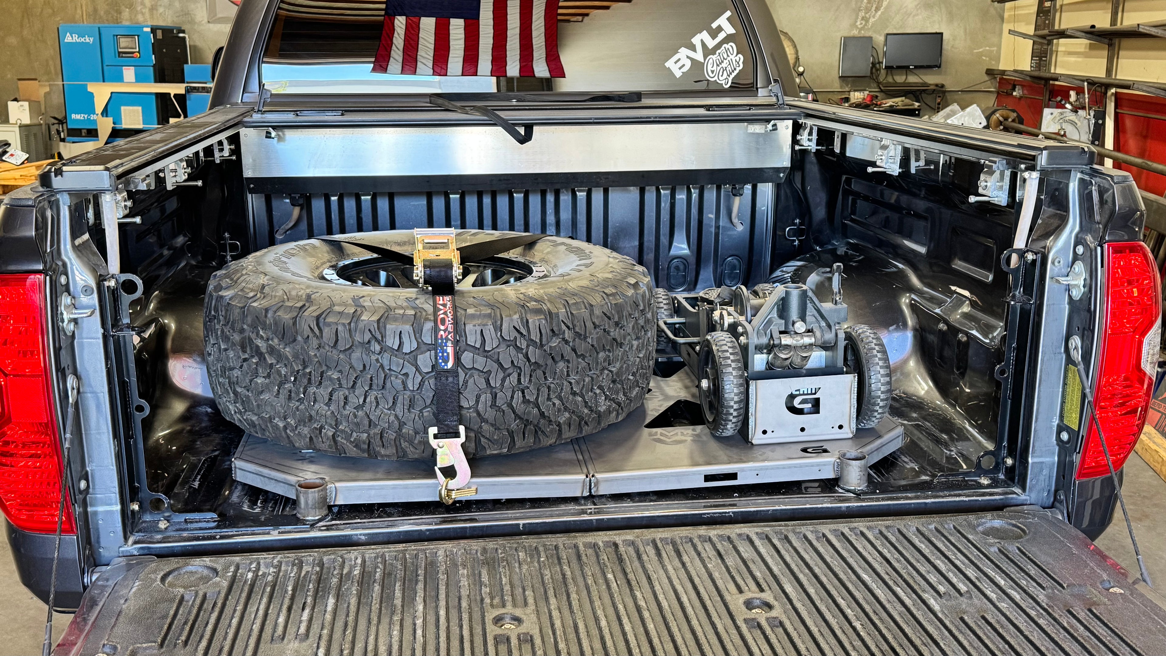 Gen 2 Tundra Horizontal Tire Carrier