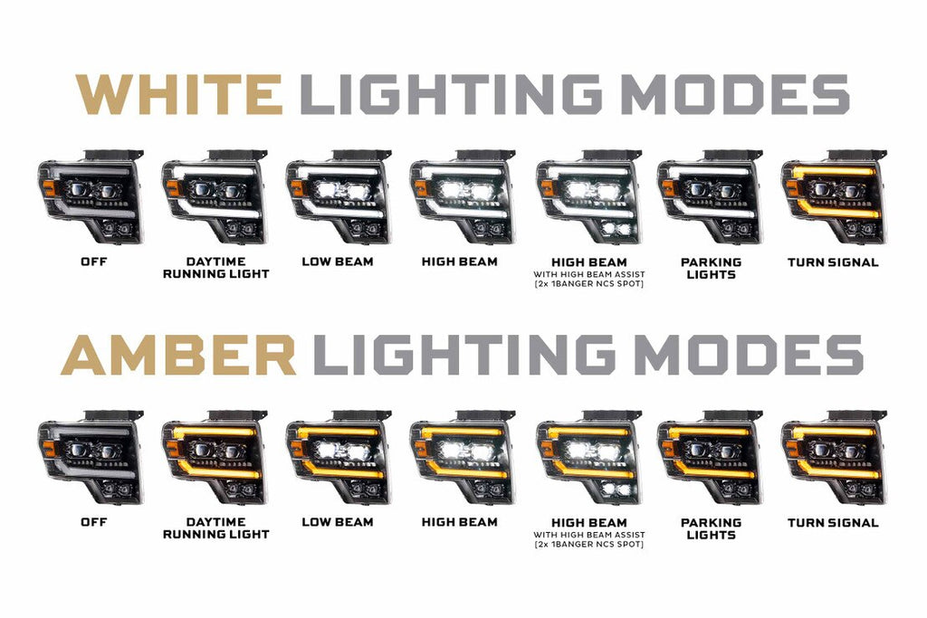 10-14 Ford SVT Raptor XB Evo LED Headlights