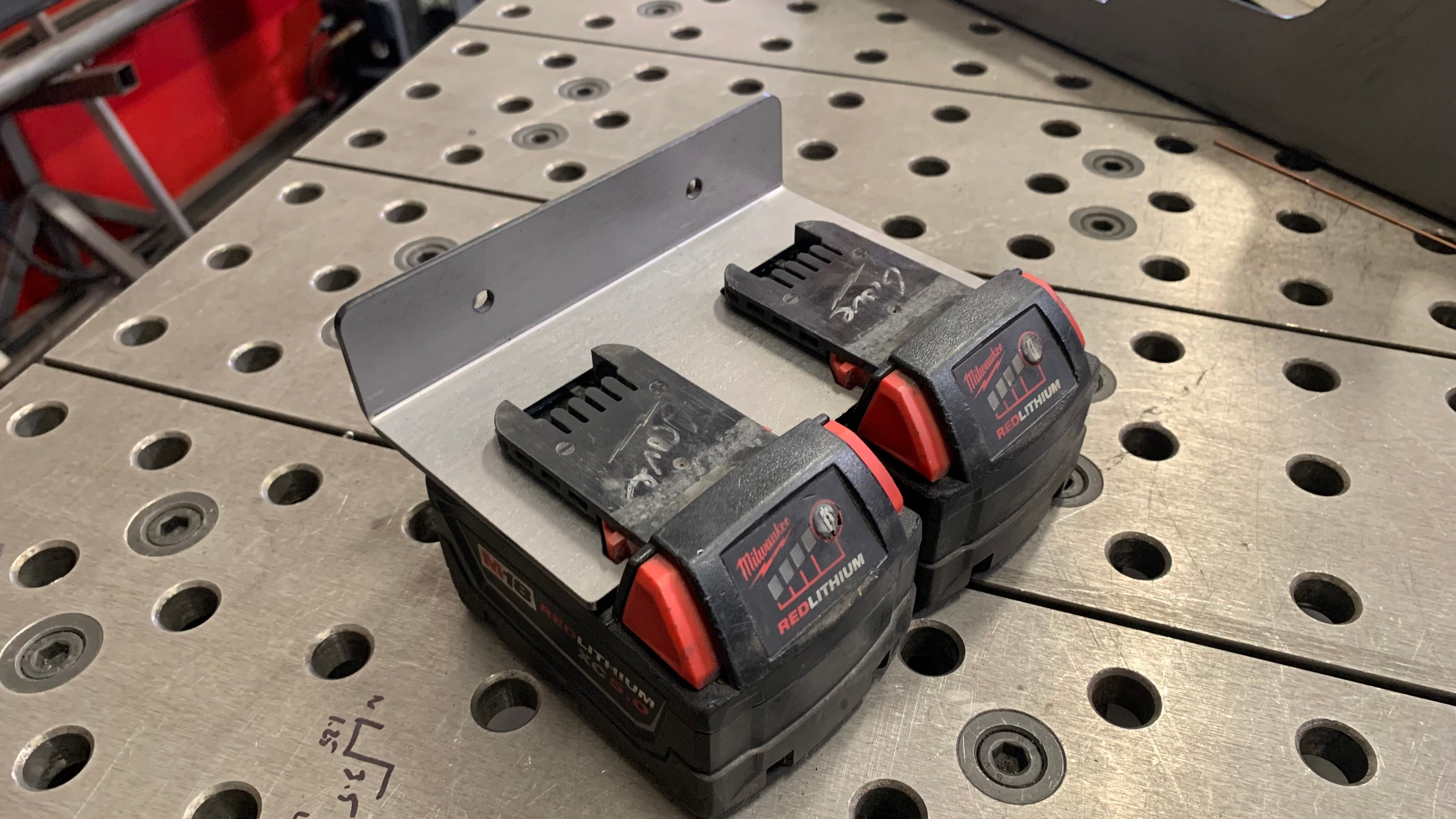 Milwaukee Two Battery Mount