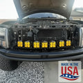 2014 ford raptor behind grill light mount with 7 xl80s